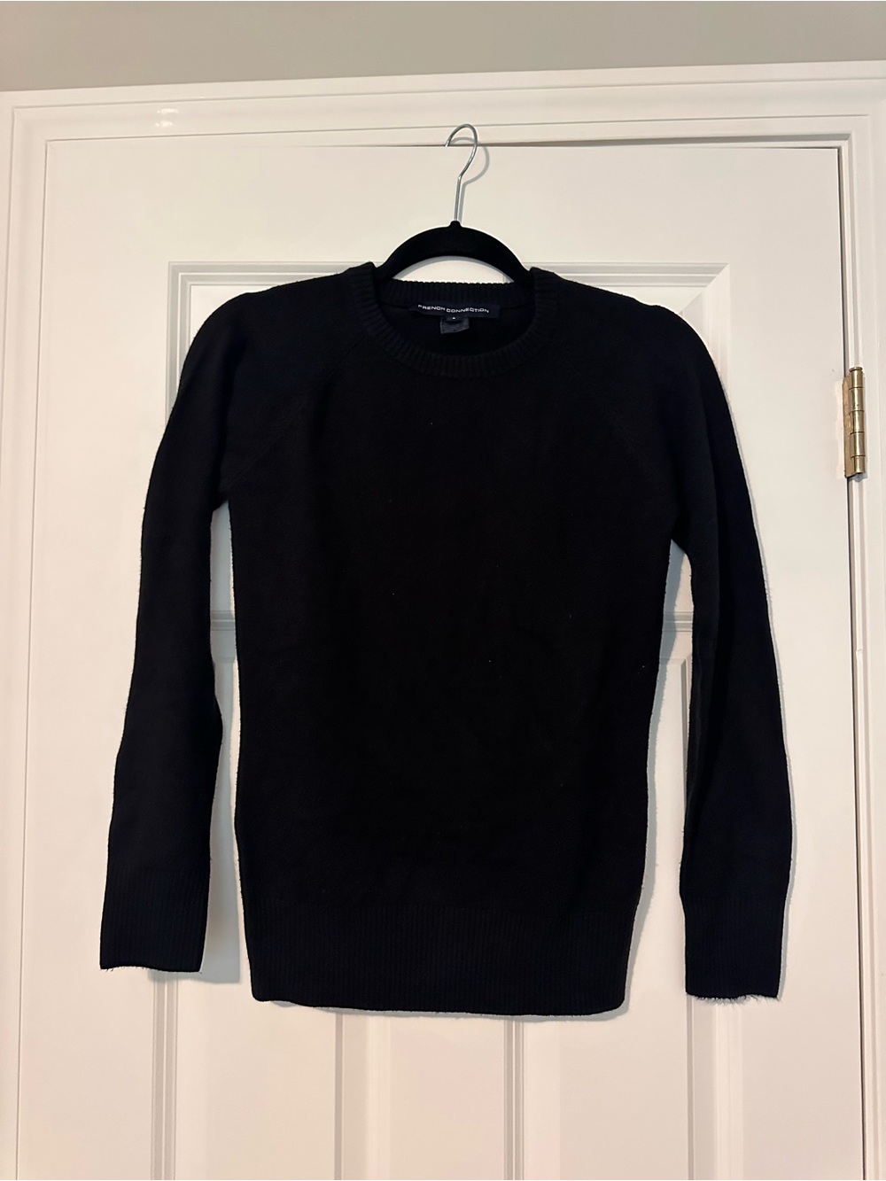 French Connection Women’s Black Crewneck Sweater